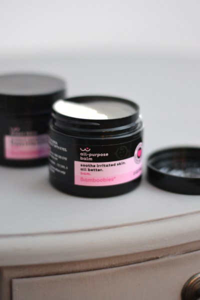 bamboobies all-purpose balm on a table