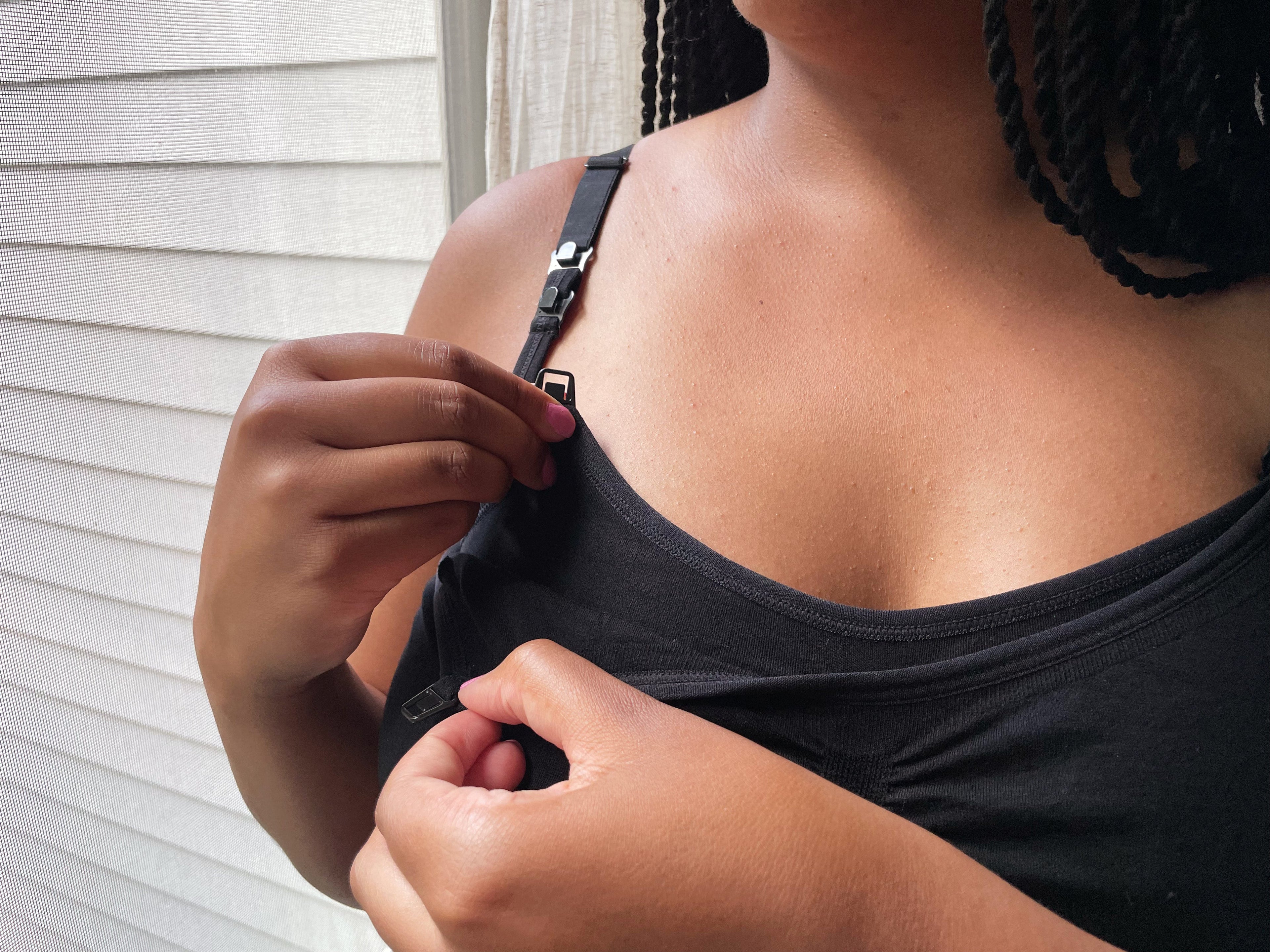 hands-free pumping & nursing bra