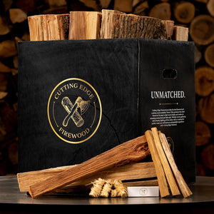 Artisanal Hickory Firewood Box